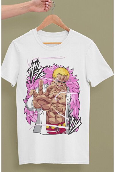 Fuddy Moda Oversize One Piece Donquixote Doflamingo T-shirt με στάμπα, Unisex...