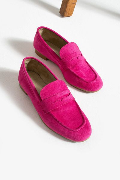 İnan Ayakkabı WOMEN'S Fuchsia Suede Colored Shoes & Shoes