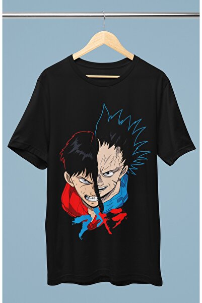 Fuddy Moda Oversize kroj Tetsuo i Kaneda Štampano T-shirt, unisex anime Štamp...