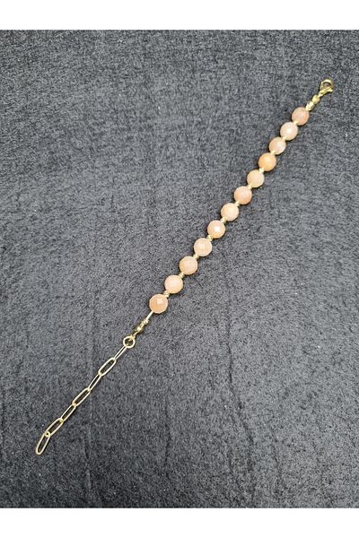 Yüksel Boncuk Sun Stone Women's Natural Stone Bracelet