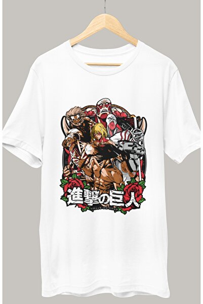 Fuddy Moda Oversize kroj Attack On Titans Štampano T-shirt , unisex anime Šta...