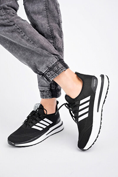 Freemax Erkek  Sneaker Spor Ayakkabı Siyah Beyaz
