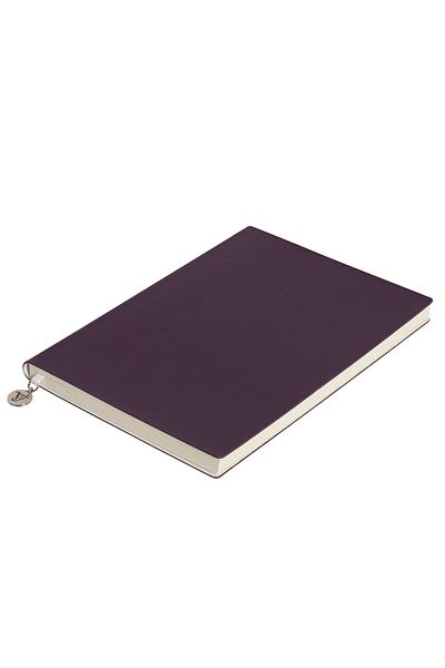 Victoria's Journals Smyth Classic Flexible Cover Striped Notebook, 14.8x21 cm -Purple