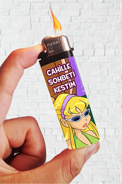 SARANG Çakmak Cahille Sohbeti Kestim Stella Winx Klasik Baskılı Çakmak