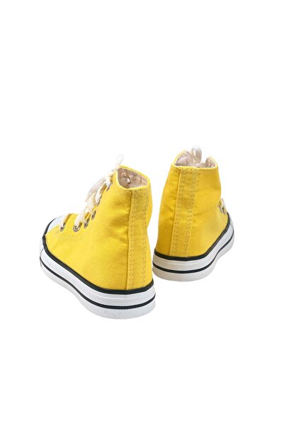 bescobel Unısex Sarı Keten Spor Günlük Ayakkabı