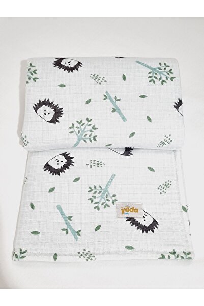 Yada Baby بطانية أطفال ورضع بطبقة مزدوجة من نسيج القطن العضوي 100% وافل بيكيه...