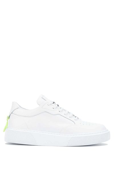 Tamer Tanca Men's Genuine Leather White Sports Shoes
