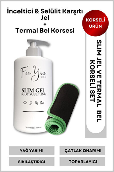 For You Gold Slim Jel Inceltici - Sıkılaştırıcı-yağ Yakıcı–bölgesel Incelme-ç...