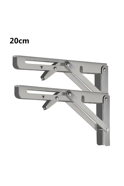 Choice 2pcs Triangle Folding Angle Bracket Heavy Support Adjustable Wall Shelves Mounted Bench Table She...