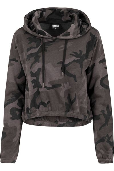 Urban Classics Damen Ladies Camo Cropped Hoody