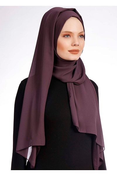 Ecardin Κρεπ Ύφασμα Πρακτικό Σάλι Lycra - St 238 Plum