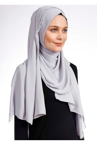 Ecardin Κρεπ Ύφασμα Πρακτικό Σάλι Lycra - St 238 Ανοιχτό Γκρι