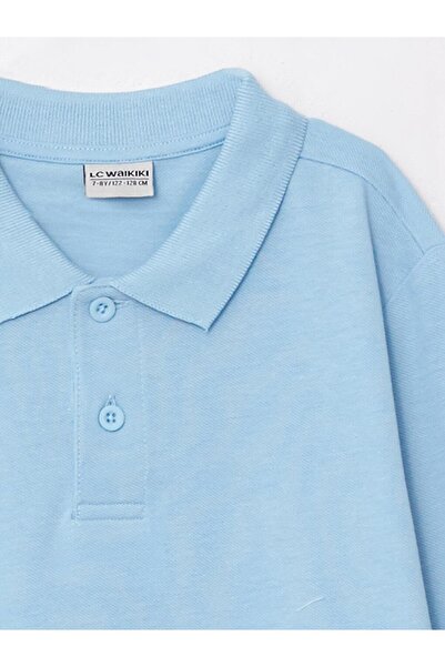 LC Waikiki Kids Polo Collar Basic Long Sleeve Boy's T-Shirt