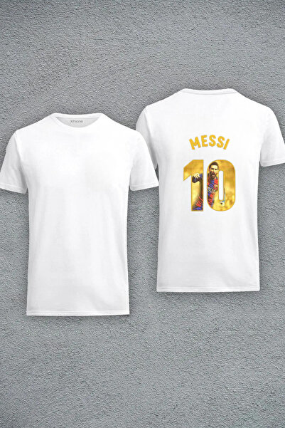 Massgai Unisex majica kratkih rukava sa Messi dizajnom, široka kroja, 100% pamuk