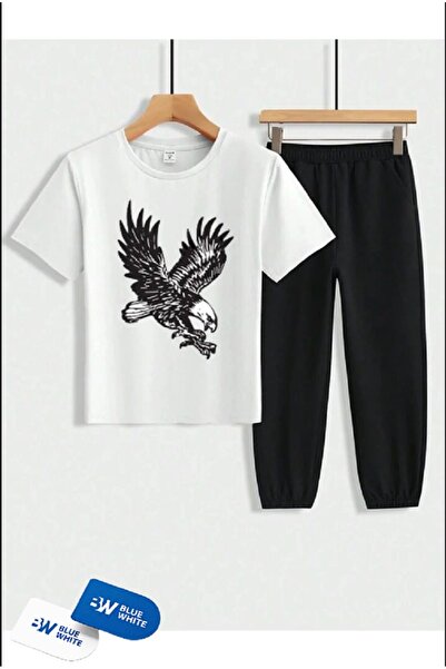 FRİENDS KİDS Σετ μπλουζάκι και φούτερ για αγόρια/κορίτσια με στάμπα "Kartal"