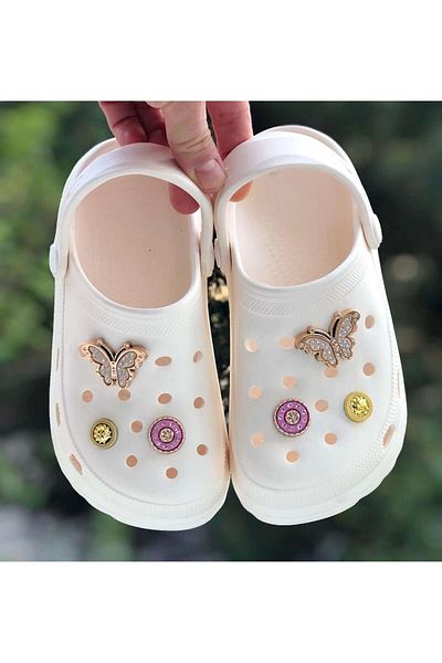 Pandalina Butterfly Patterned Phylon Sandals for Mother and Daughter - Light Sole and Non-Slip Slippers