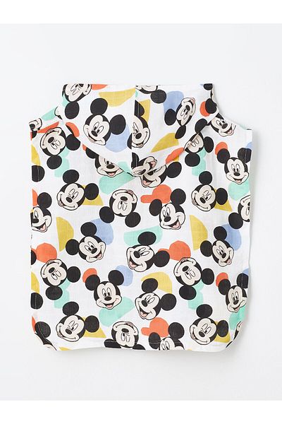 LC Waikiki Mickey Mouse Printed Baby Boy Bathrobe