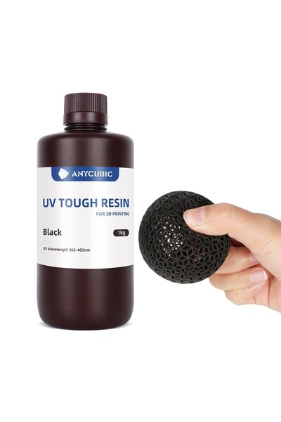 URETMAKER Anycubic Tough Resin (Reçine) 1 Kg - Siyah SLA