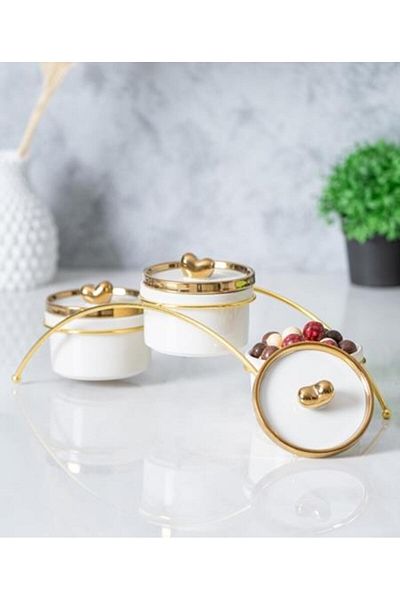 ACAR Felix Collection 3-Piece Spice Set with Metal Stand PORJ-05234