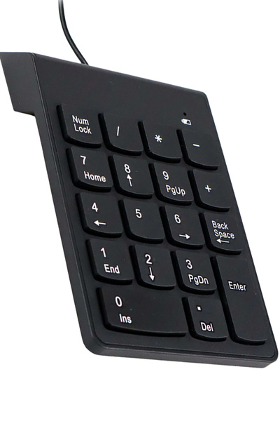 TechnoStation Kablolu 18 Tuşlu Mini Rakam Klavyesi Numeric Klavye Mini Dekoratif Num Klavye