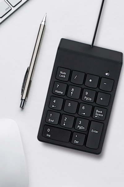 TechnoStation Kablolu 18 Tuşlu Mini Rakam Klavyesi Numeric Klavye Mini Dekoratif Num Klavye