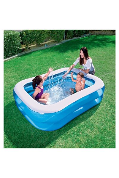 BESTWAY Havuz Dikdörtgen Mavi Aile Boy 201x150x51 Cm - 54005