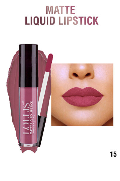 Lollis Matte Liquid Lipstick 15 / Mat Likit Ruj 15