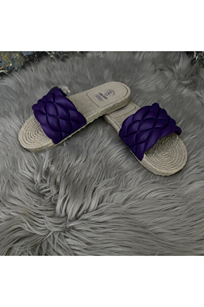 GEZER HASIR GÖRÜNÜMLÜ RENKLİ TERLİK YUMUŞAK ALT TABAN