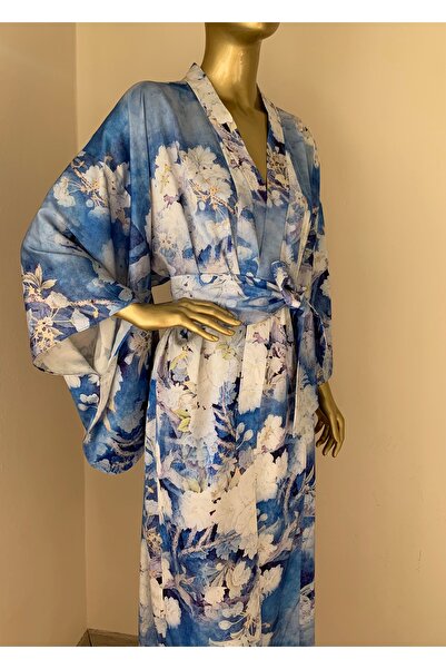 KATİ MOS DESİGN Uzun Kuşaklı Kimono & Sabahlık