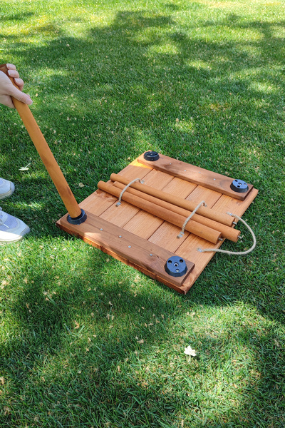 Wooden Factory Kolay Taşınabilir Ahşap Kamp Masası, Piknik Masası, 50x45 Cm