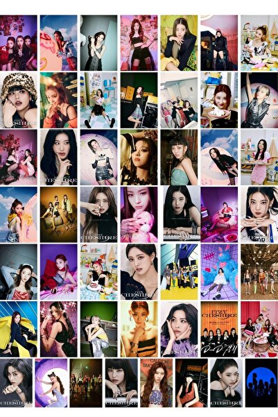 Postifull Itzy Poster Seti-kpop Kolaj Seti - Duvar Posteri - Sticker Bant Hediyeli - Duvar Dekoru - 50 Adet