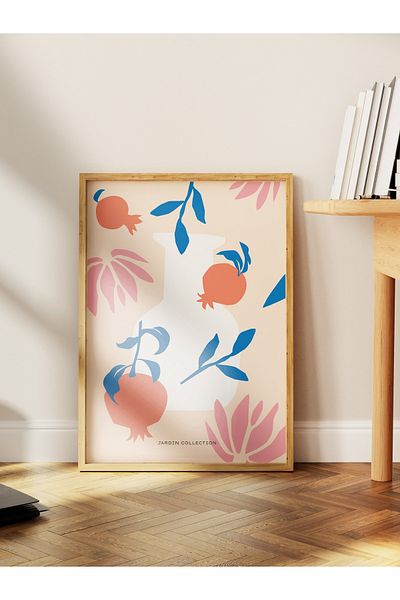 Postifull Πολύχρωμη αφίσα Bohemian Frameless - Αισθητική διακόσμηση τοίχου, για σαλόνι, χωλ, κουζίνα