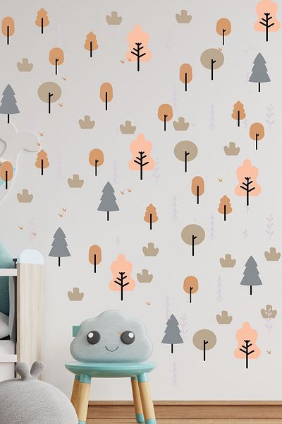 Postifull Kids Baby Room Sticker Set, Boho Patterns, Wall Decor, Kids and Baby Room Wall Sticker