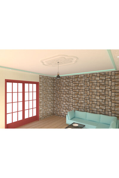 MOTİFPİYER Motifpiyer Lamba Tavan Göbeği Dc-54-dikdörtgen-125cmx86cm