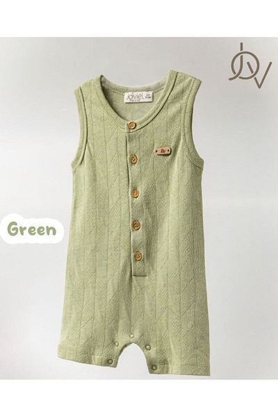 Joviel JOVİEL - Vest Natural Barbatoz Overalls - Green Shorts Jumpsuit