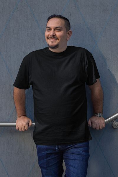 EFFRENATU Oversize Unprinted T-shirt Compact χτενισμένο βαμβάκι