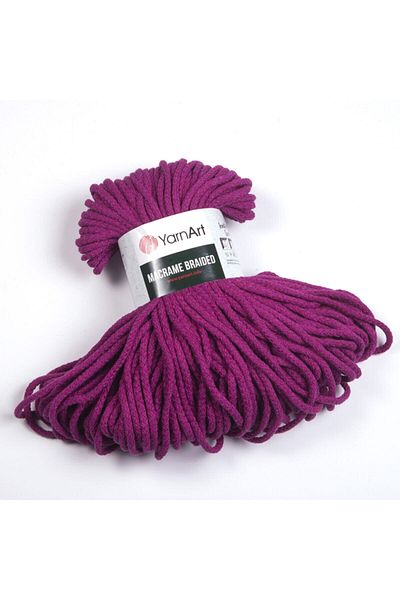 Yarnart Macrame Braided - Μακραμέ Χέρι Πλεκτό Νήμα Plum-777