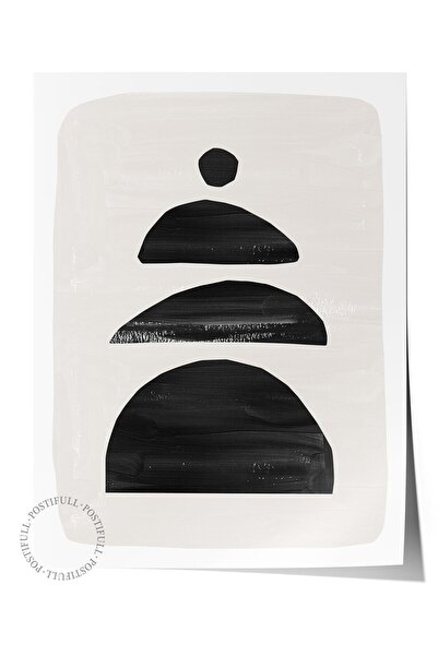 Postifull Decor de perete Boho alb-negru, poster fără încadrare, pictură mura...