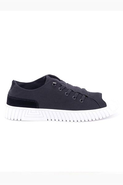 GAMELU Pantofi sport pentru femei Vigor Linen - Negru Alb