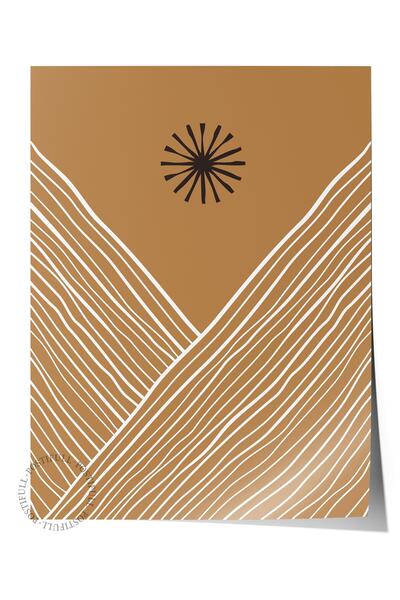 Postifull Φυσικές αποχρώσεις Boho διακόσμηση τοίχου, αφίσα χωρίς πλαίσιο, ζωγ...