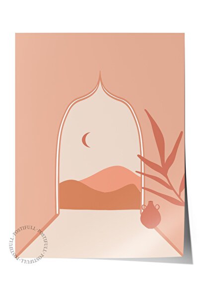 Postifull Decor de perete Boho pastel, poster fără încadrare, pictură murală ...