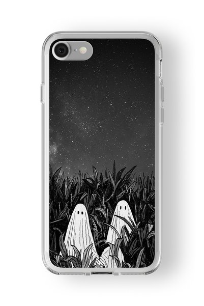 Multitronic حافظة شفافة مطبوعة بتصميم شبحين متوافقة مع هاتف iPhone 6 Plus و6s...