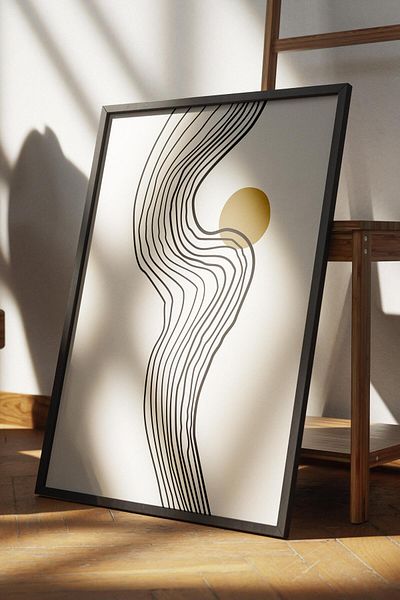 Postifull Natural Shades Boho Wall Decor, Frameless Poster, Frameless Wall Painting - Fine Art Paper