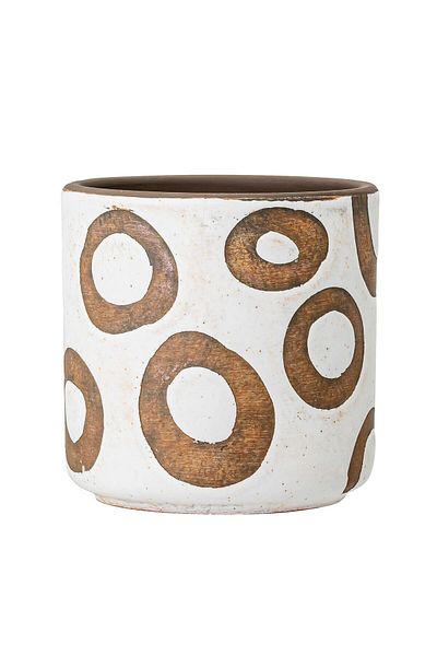 Warm Design Terracotta Colorful Spotted Flower Pot