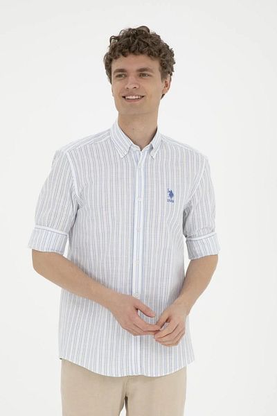 U.S. Polo Assn. Мъжка светлосиня риза с дълъг ръкав1831488 LAPATYA
