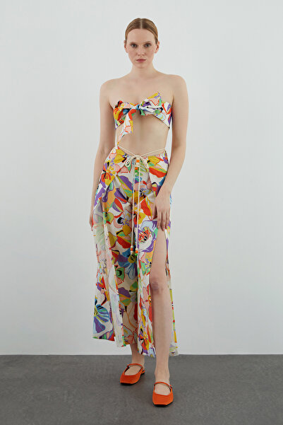 GİZİA Önden Yırtmaç Detaylı Belden Bağlamalı Pantolon