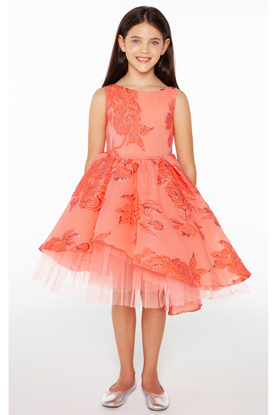 SheShe Rochie Jacquard Somon - DSL0311