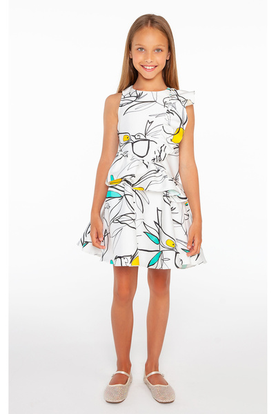 SheShe Desenli Elbise - DSL0296