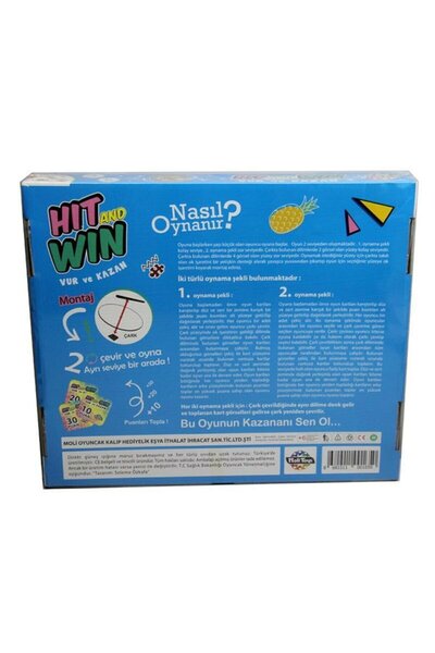 Bundera Hıt And Wın (Hit And Win) A New Type Of Fun Box Game