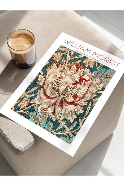 Postifull Αφίσα William Morris - Σειρά Art, Σχεδιασμός χωρίς πλαίσιο, Μοντέρνα Τέχνη